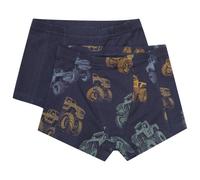 Minymo - Kid's Boxers AOP No. 134065 2-Pack - Unterhose, Gr. 116, blau (ParisianNight)