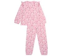 Minymo - Kid's Pyjamas L/S Set AOP - Schlafanzug, Gr. 152, rosa (BleachedMauve)