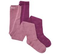 Minymo - Kid's Stockings with Pattern 2-Pack - Strumpfhose, Gr. 68-74, rosa/lila (MauveOrchid)