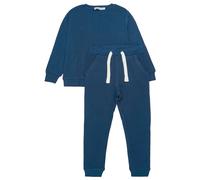 MINYMO Unisex Kids Sweat Set (2-pcs) Sweatshirt, New Navy (Insignia Blue), 134 (2er Pack)