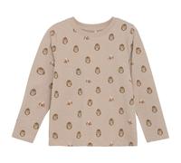 Minymo - Kid's T-Shirt L/S AOP No. 134004 - Longsleeve, Gr. 98, beige (OxfordTan)