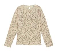 Minymo - Kid's T-Shirt L/S AOP Rib - Longsleeve, Gr. 110, beige (Sandshell)