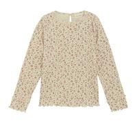 Minymo - Kid's T-Shirt L/S AOP Rib - Longsleeve, Gr. 116, beige (Sandshell)