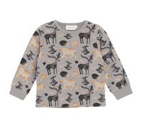 Minymo - Kid's T-Shirt L/S AOP Sweat - Longsleeve, Gr. 74, grau (Cloudburst)