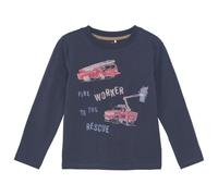Minymo - Kid's T-Shirt L/S - Longsleeve, Gr. 134, blau (ParisianNight)