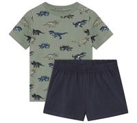 Minymo - Kid's T-Shirt+Short Set AOP 134358 - Overall, Gr. 116, blau (LilyPad)
