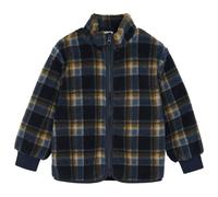 Minymo - Kid's Teddy Jacket AOP with Lining - Fleecejacke, Gr. 140, schwarz (ParisianNight)