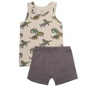 Minymo - Kid's Underwear Set AOP Boys - Alltagsunterwäsche, Gr. 128, grau (BeigeMelange)