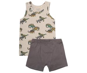 Minymo - Kid's Underwear Set AOP Boys - Alltagsunterwäsche, Gr. 86, grau (BeigeMelange)