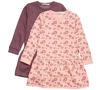 MINYMO Kinder 2er Pack Kleid in Sweat Qualität