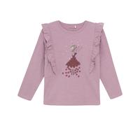 Minymo Langarmshirt - 104 / woodrose / 95% Baumwolle 5% Elasthan