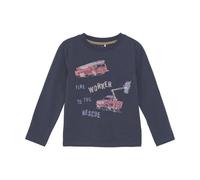 Minymo - Kid's T-Shirt L/S - Longsleeve, Gr. 128, blau (ParisianNight)