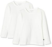 MINYMO Mädchen Minymo Set van 2 blouses met lange mouwen voor meisjes Bluse, Weiß (Weiss 100), 104 EU
