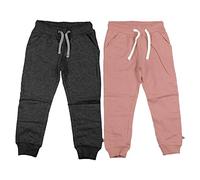 MINYMO Mädchen Basic 37 -Sweat Pant (2-pack) Hose, Rosa, 104 EU