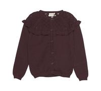 MINYMO Mädchen Kinder Strickjacke, 134, Catawba Grape (4953)