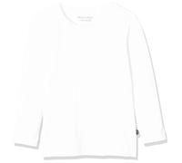 Minymo Mädchen Langarm-Bluse in angenehmer Qualität aus Bambus-Viskose, Weiß (Weiss 100),86 (Herstellergröße:86)