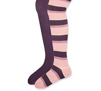 MINYMO Mädchen Stocking w. Lurex (2 Pack) Strumpfhose, Mehrfarbig (Shadow Purple 664), 104H (2er Pack)