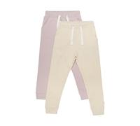 MINYMO Mädchen Sweat Pants 2er Pack Freizeithose, Violet Ice, 140