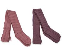 Minymo Wool Stocking Rib Strumpfhose 2 Einheiten 6-7 Jahre Orchid Haze
