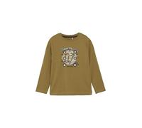 MINYMO MIT-Shirt Kinder Jungen Longsleeve Langarmshirt Sweater mit Print Baumwollmischung leicht elastisch Regular fit, Farbe:Dijon (3124), Größe:140