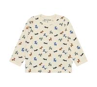 MINYMO Shirt langarm Luftballon-Hunde 80 natur/bunt