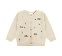 MINYMO Strickjacke Baustellenfahrzeuge 80 beige/bunt gestrickt