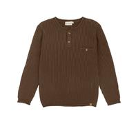 Minymo Strickpullover - 98 / chocolate chips / 100% Baumwolle