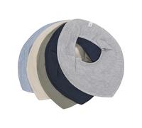 Pippi 5er-Pack Dreieckstücher lila/beige interlock