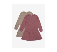 Minymo Sweat Dress LS (2-pack) apple butter (4640) 110