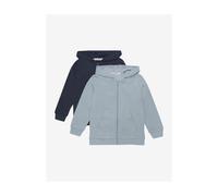 Minymo Sweat Jacket w. Hood (2-pack) ashley blue (742) 80