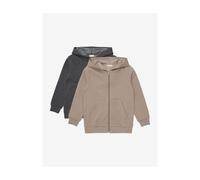 Minymo Sweat Jacket w. Hood (2-pack) fossil (2563) 122
