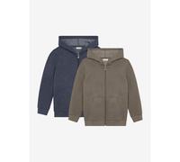 Minymo Sweat Jacket w. Hood (2-pack) vetiver (9152) 110