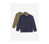 Minymo 6057 Sweatshirt 2 Units Grün,Blau 18 Months Kinder