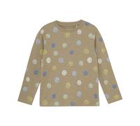 Minymo T-shirt Langarm - Smiley - 122 / Timber Wolf