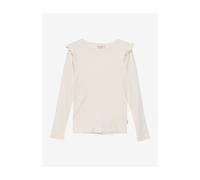 Minymo T-shirt LS Rib seedpearl (242) 128
