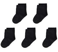 MINYMO Unisex Baby 5er Pack Ankel Socken, Schwarz (Schwarz 106), 15-18 (Herstellergröße:15 8)