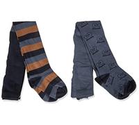 MINYMO Unisex Baby Baby Stocking (2-pack) Hosiery, Total Eclipse, 104H EU