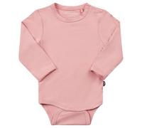 Langarm Body in super weicher Bambus-Viskose uni rosa 86