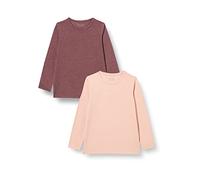 MINYMO Unisex Kids Basic 35-T LS (2-Pack) Shirt, Misty Rose, 122