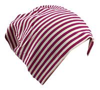 Miobo Baby Kinder Jersey Slouch Beanie Long Mütze mit Streifen Unisex Baumwolle KB21-19