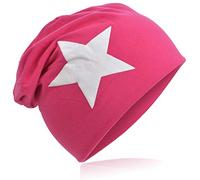 Miobo Jersey Slouch Beanie Long Mütze Unisex Stern Baumwolle Baby Kinder Damen Herren Groß Stern