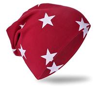 Miobo Jersey Slouch Beanie Long Mütze Unisex Stern Baumwolle Baby Kinder Damen Herren Klein Stern