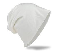 Miobo Jersey Slouch Beanie Unisex Herren Damen Mütze Trend Weiss-M