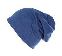 Miobo Kinder Jersey Slouch Beanie Long warme Mütze Unisex Unifarbe Winter Trend (56-58cm Kopfumfang, Dunkelblau)