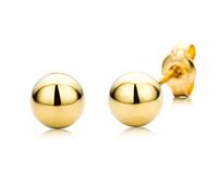 Miore Ohrringe Damen Gelbgold 18 Karat / 750 Gold Ohrstecker Kugel