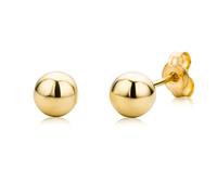 MIORE Schmuck, Goldohrringe Damen, Ohrstecker Gold 375 9 Kt, Ohrringe Kugeln, Ohrringe Gold, Kugel Piercing Ohr, Damenohrringe aus Echtgold, goldene Ohrstecker Damen, Ohrschmuck