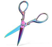 Mipcase Robuste Edelstahl Schneiderschere zum Nähen und Ändern Stoffschere für Dicke Materialien Farbiger Griff Glattes Schneiden für Bastelarbeiten