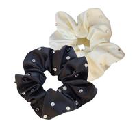 Mipcase Strass Haargummis für Damen 2 Stück Große Elastische Haarring Pferdeschwanzhalter für Dickes Haar Haarstyling Zubehör