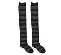 MIPUNH Unisex gestreifte Kniestrümpfe, Overknee-Socken, 1 Paar | Weicher Stretch-Strick, bequeme Passform, atmungsaktiver Stoff, geeignet für Cosplay, Schule, Partys und den Alltag