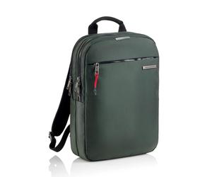 Miquelrius Computerrucksack, Rucksack 13 l, RFID-Diebstahlschutztasche, reflektierende Details, Sicherheitsverschluss, anpassbarer Trolley, Laptop-Rucksack + Tablet, wasserabweisend, Grün, grün, 320 x